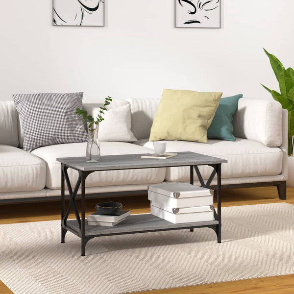Couchtisch Grau Sonoma 80x45x45 cm