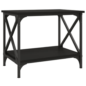 Schwarzer Beistelltisch 55x38x45 cm