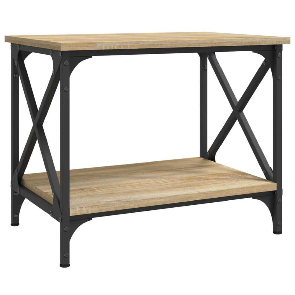 vidaXL Side Table Sonoma Oak 55x38x45 cm Engineered Wood