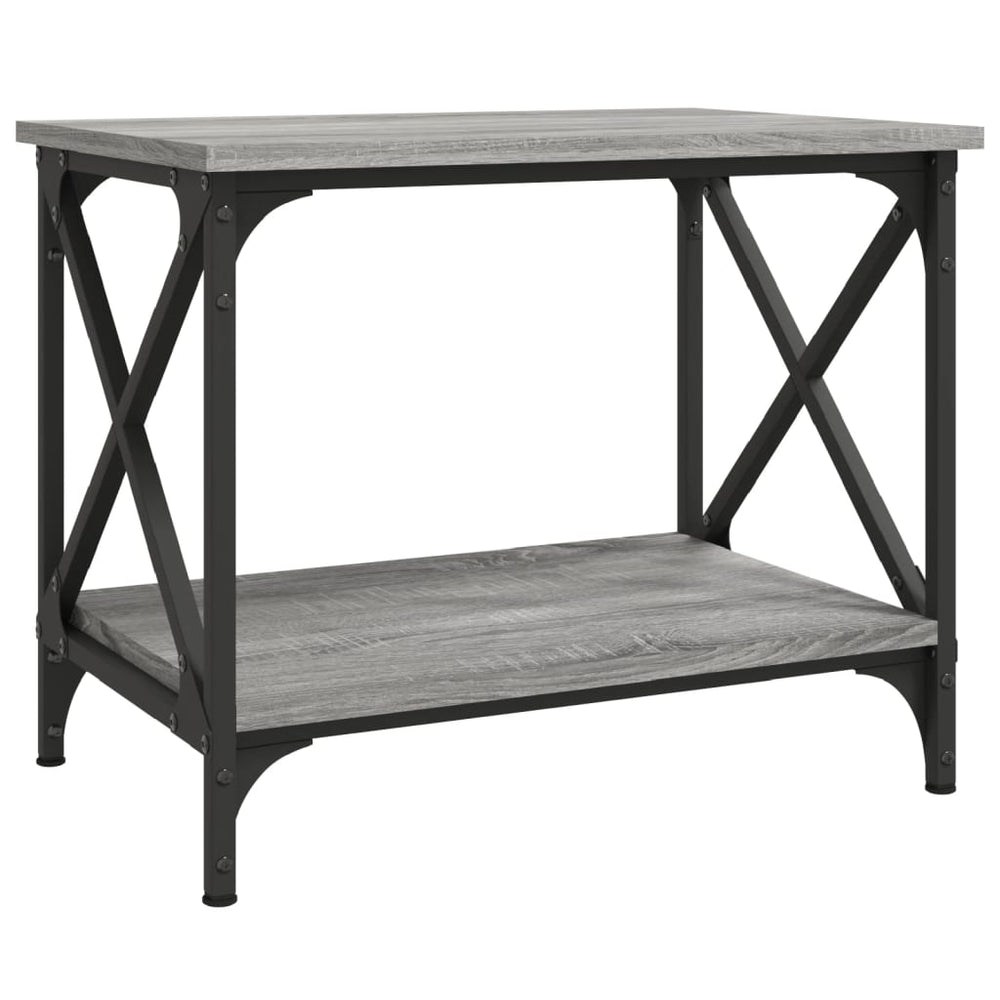 Grauer Beistelltisch Sonoma, 55 cm
