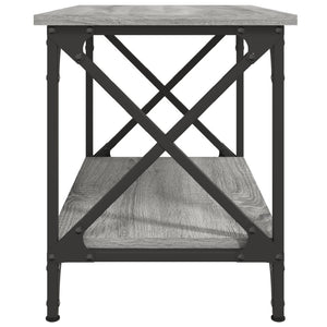 Grauer Beistelltisch Sonoma, 55 cm