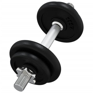 Kurzhantel mit Hantelscheiben 40 kg Gusseisen & Stahl verchromt