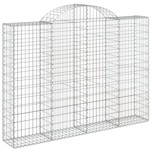 vidaXL Gabions avec arche haute 20 pcs 200x30x140/160 cm Fer galvanisé