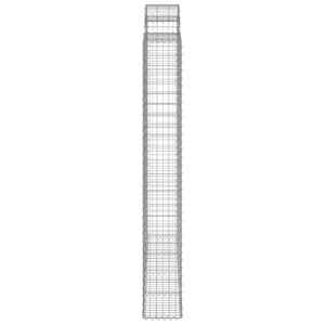Gabionen mit Hochbogen 6 Stk. 200x30x220/240cm Verzinktes Eisen