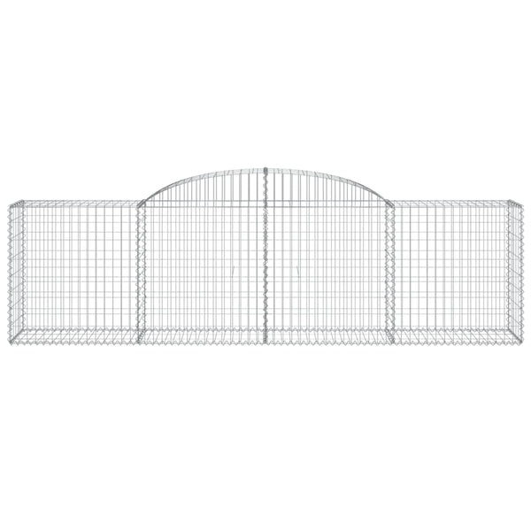 Gabionen mit Hochbogen 20 Stk. 300x50x80/100cm Verzinktes Eisen