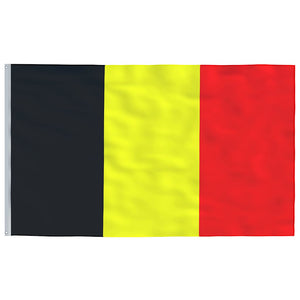 Belgische Flagge mit Mast 6,08 m Aluminium