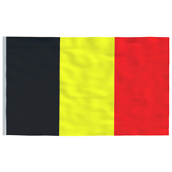 Belgische Flagge mit Mast 6,08 m Aluminium