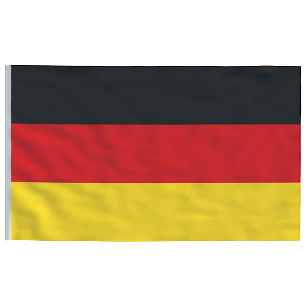 Flagge Deutschlands mit Mast 6,08 m Aluminium
