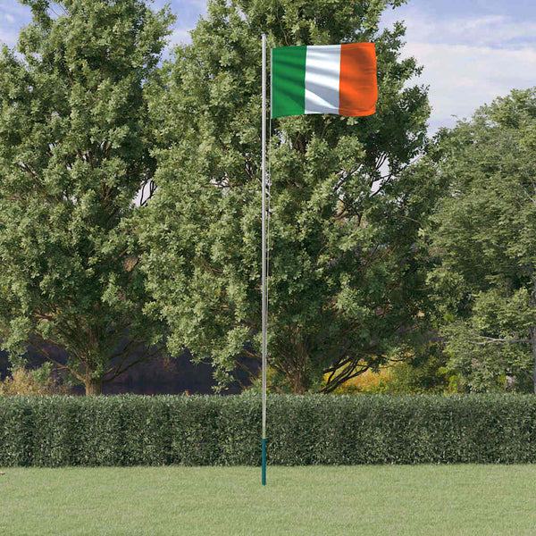Flagge Irlands mit Mast 6,08 m Aluminium