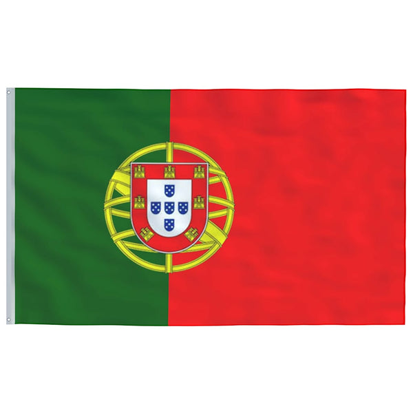 Flagge Portugals mit Mast 6,08 m Aluminium