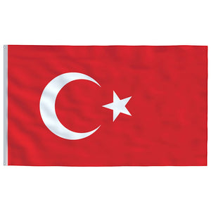 Flagge der Türkei mit Mast 6,08 m Aluminium