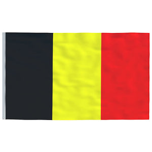 Flagge Belgiens mit Mast 5,5 m Aluminium