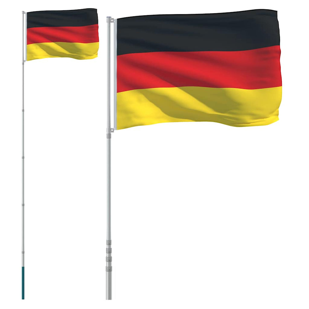 vidaXL Drapeau d'Allemagne avec mât 5,5 m Aluminium