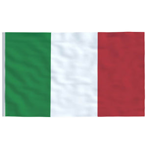 Flagge Italiens mit Mast 5,5 m Aluminium