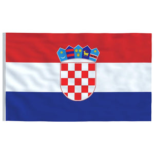 Flagge Kroatiens mit Mast 5,5 m Aluminium