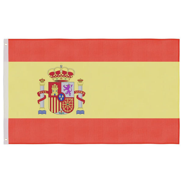 Flagge Spaniens mit Mast 5,5 m Aluminium