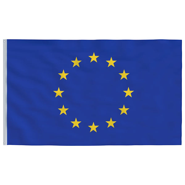 Europaflagge mit Mast 5,5 m Aluminium