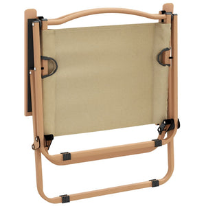 2er Set Campingstühle Beige Oxford-Gewebe