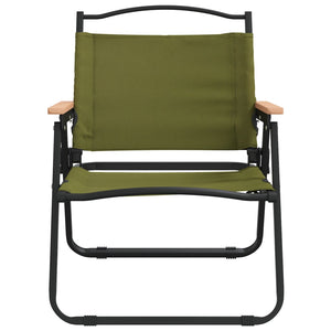 2er Set Campingstühle Grün Oxford-Gewebe
