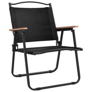 Campingstühle 2er Set, Schwarz