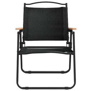 Campingstühle 2er Set, Schwarz