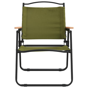 Campingstühle 2er Set Grün Oxford-Gewebe