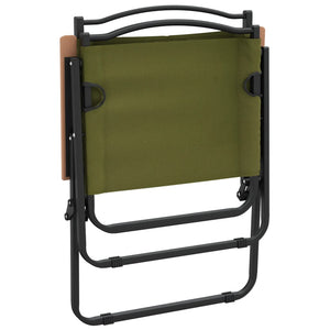 Campingstühle 2er Set Grün Oxford-Gewebe
