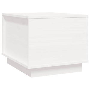 Weißer Couchtisch Kiefer Massivholz 40x50 cm
