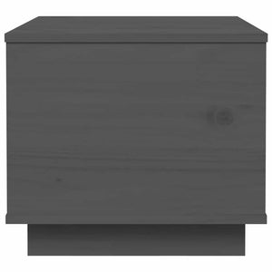 Grauer Couchtisch Kiefer Massivholz 40x50 cm