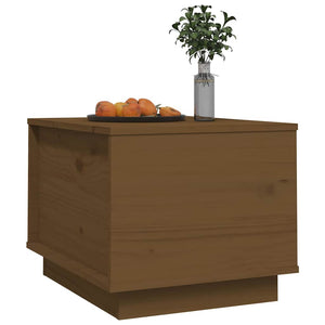 Couchtisch Honigbraun Kiefer Massivholz 40x50 cm