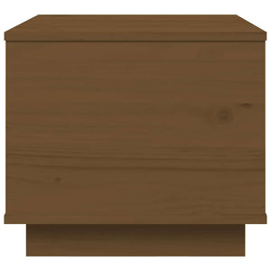 Couchtisch Honigbraun Kiefer Massivholz 40x50 cm
