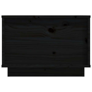 Schwarzer Couchtisch Kiefer Massivholz 40x50 cm