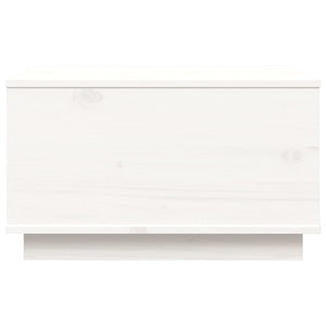 Weißer Couchtisch Kiefer Massivholz 60x50 cm