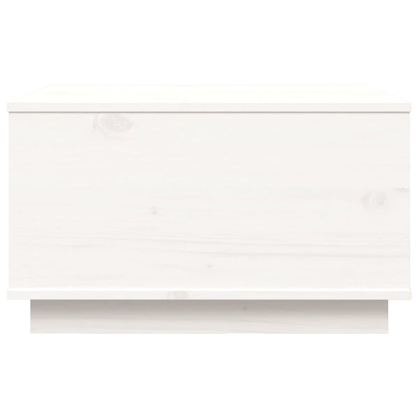 Weißer Couchtisch Kiefer Massivholz 60x50 cm
