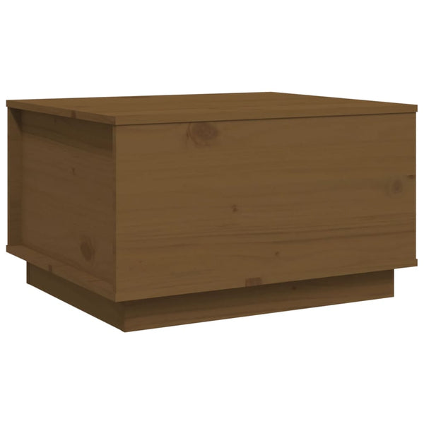 Couchtisch Honigbraun Kiefer Massivholz 60x50