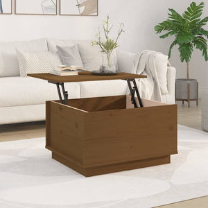 Couchtisch Honigbraun Kiefer Massivholz 60x50