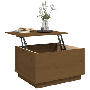 Couchtisch Honigbraun Kiefer Massivholz 60x50