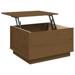 Couchtisch Honigbraun Kiefer Massivholz 60x50