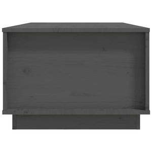 Grauer Couchtisch 100x50 cm Kiefer Massivholz