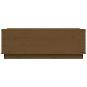 Couchtisch Honigbraun Kiefer Massivholz 100x50 cm