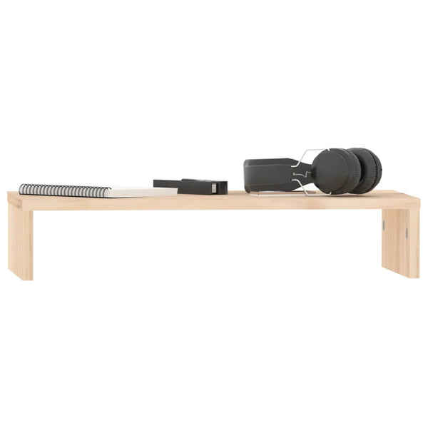 Monitorständer Kiefer Massivholz 50x27x10 cm