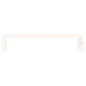 Monitorständer Weiß Kiefer Massivholz 50x27 cm