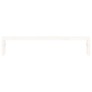 Monitorständer Weiß Kiefer Massivholz 50x27 cm