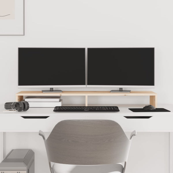 Monitorständer Kiefer Massivholz 100cm