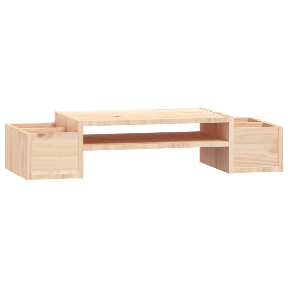 vidaXL Support d'écran 70x27,5x15 cm Bois de pin massif