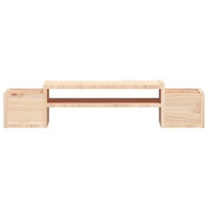 vidaXL Support d'écran 70x27,5x15 cm Bois de pin massif