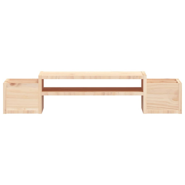vidaXL Support d'écran 70x27,5x15 cm Bois de pin massif