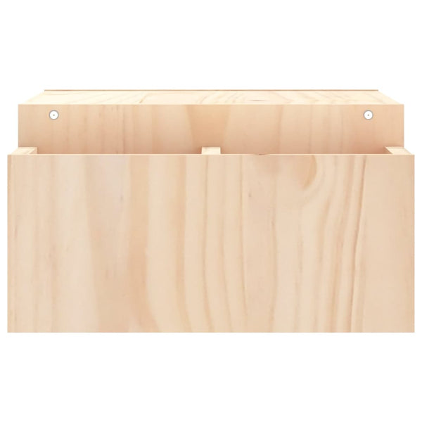vidaXL Support d'écran 70x27,5x15 cm Bois de pin massif