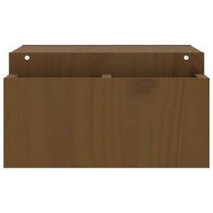 vidaXL Support d'écran marron miel 70x27,5x15 cm bois de pin massif