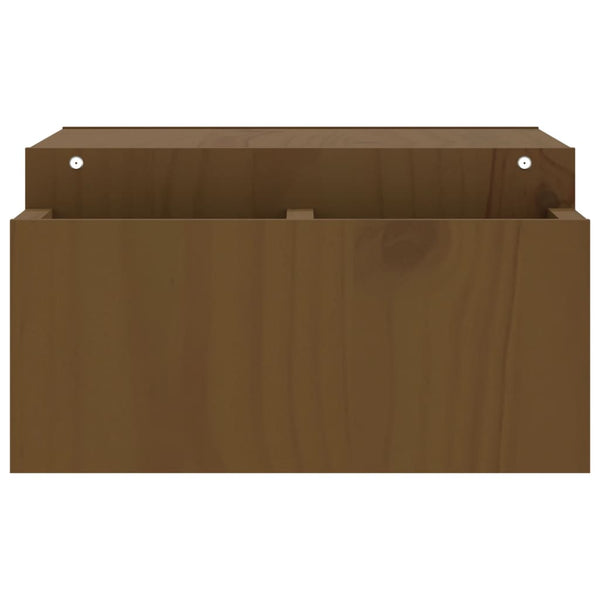 vidaXL Support d'écran marron miel 70x27,5x15 cm bois de pin massif